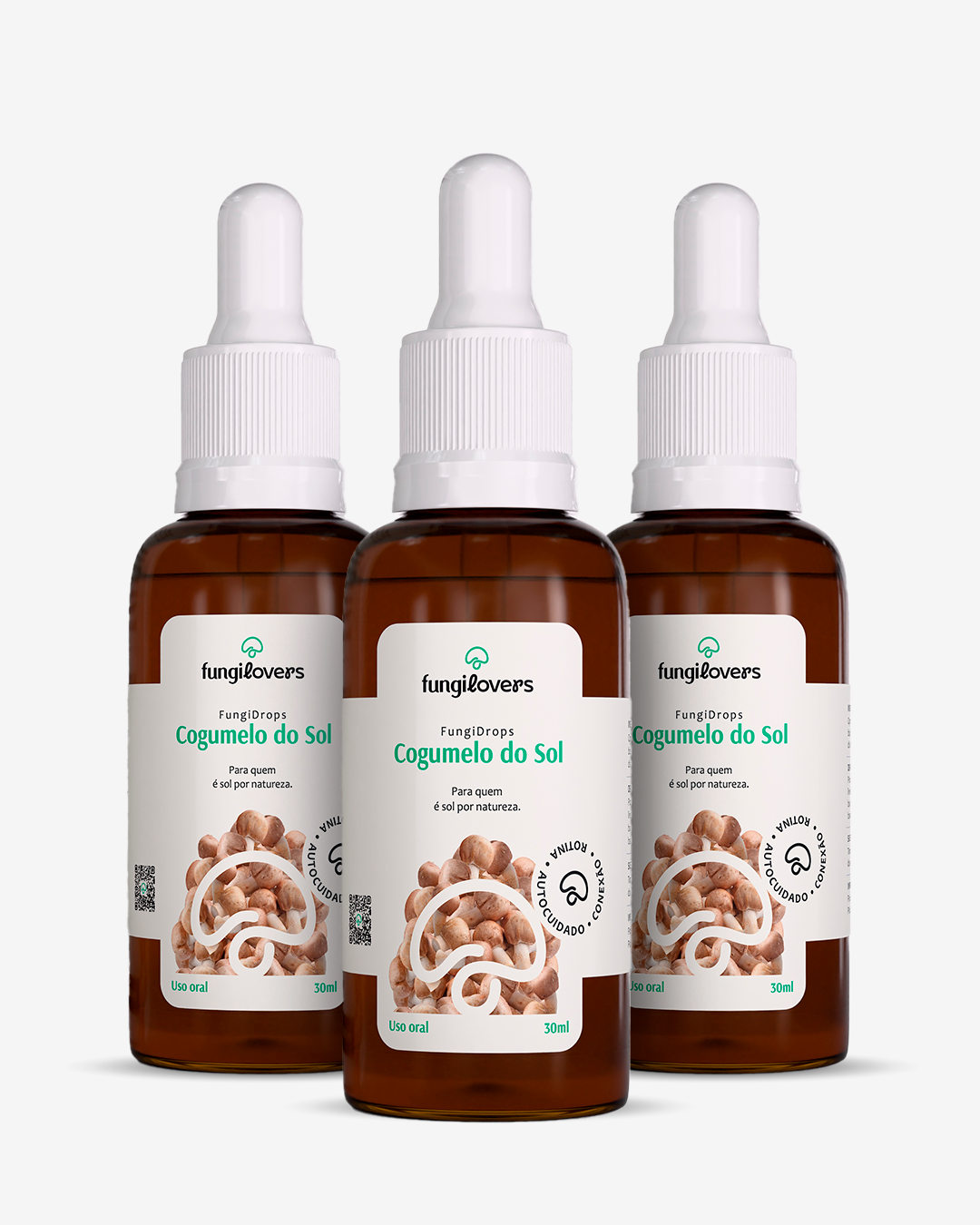 Kit 3 Extratos Cogumelos Do Sol - Agaricus blazei