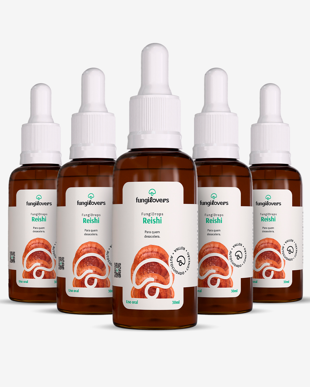 Kit 5 Extratos Reishi - Ganoderma lucidum